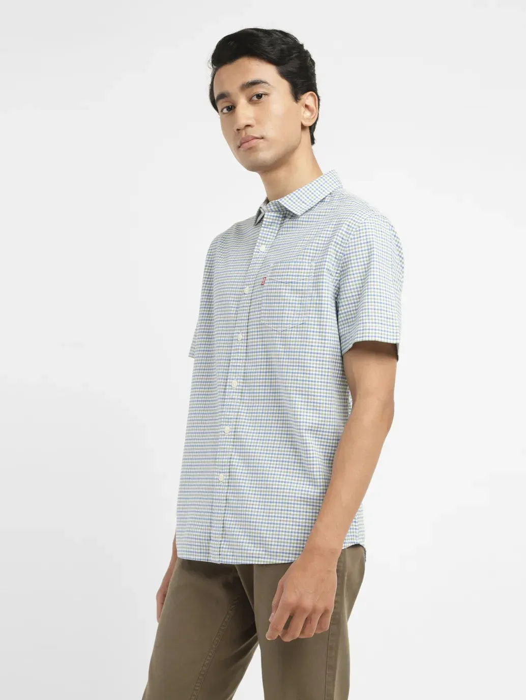 Men's Checkered Slim Fit Shirt